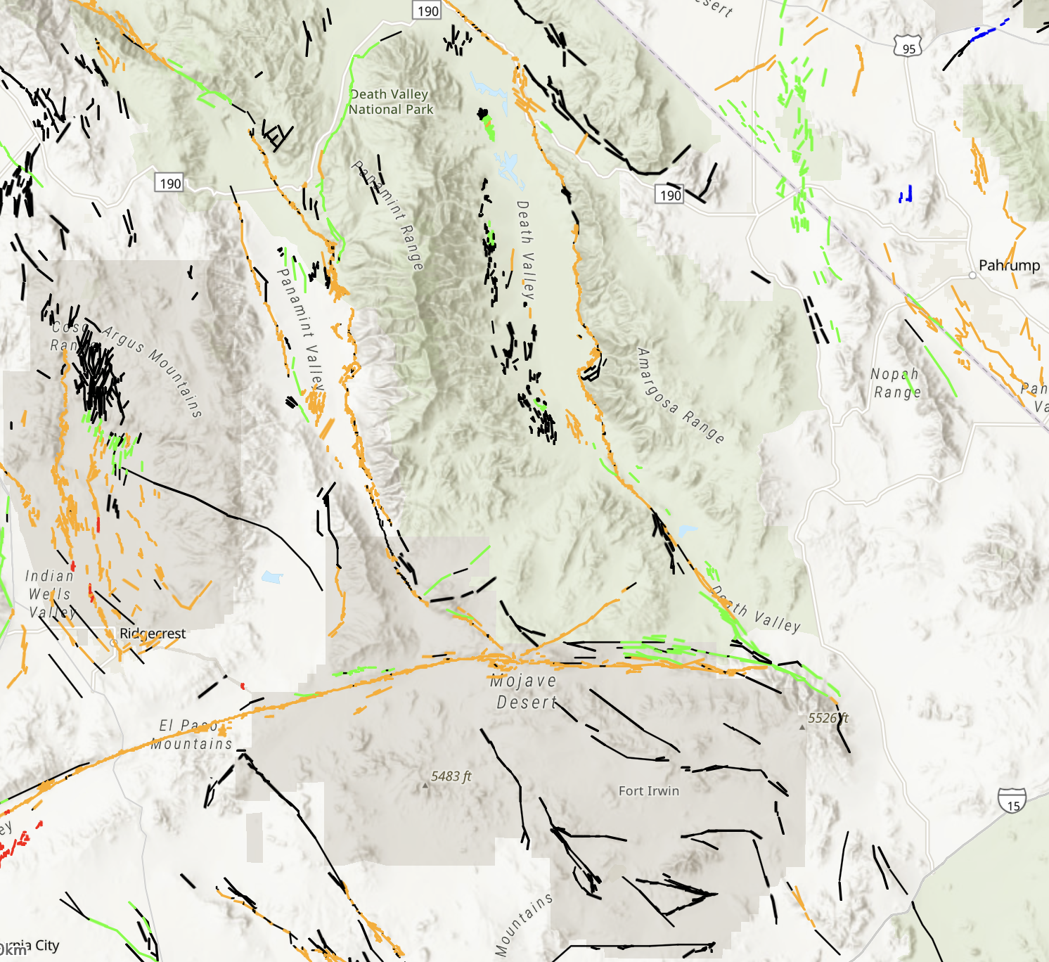 Quaternary Faults feature